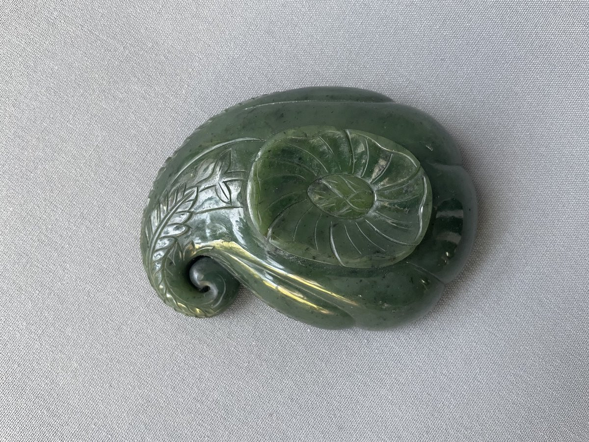 Spinach-colored Jade Bowl, China Or Mongolia-photo-4