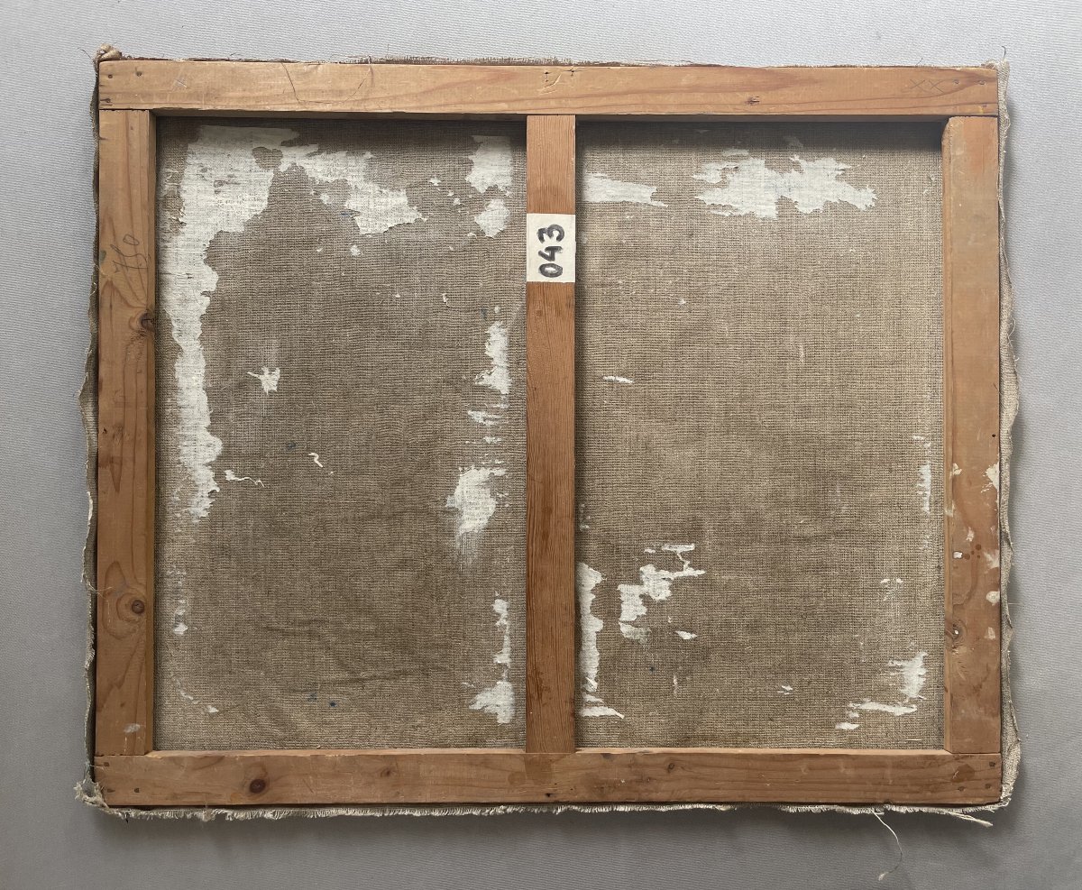 Nature morte, huile sur toile-photo-2