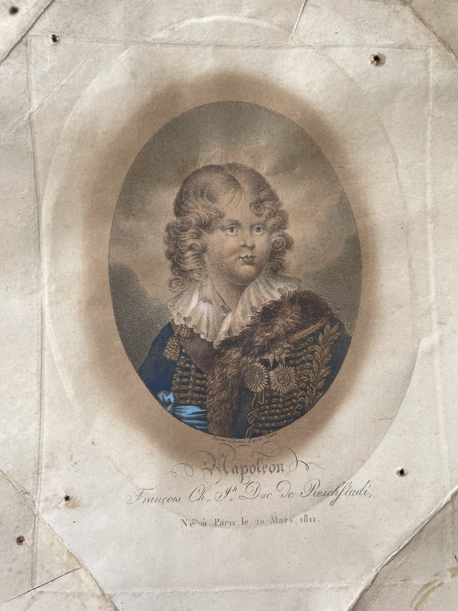 Napoléon II, l'Aiglon, gravure couleur-photo-2