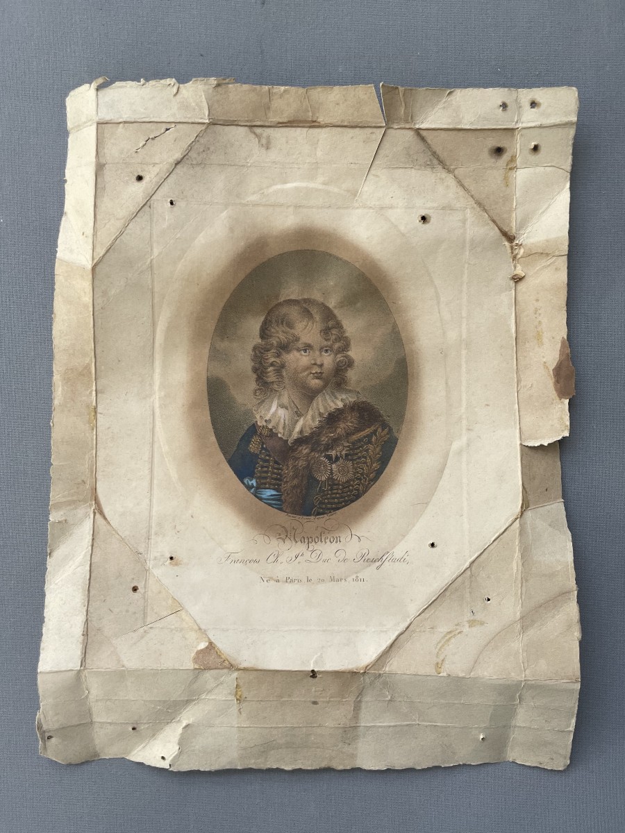 Napoléon II, l'Aiglon, gravure couleur