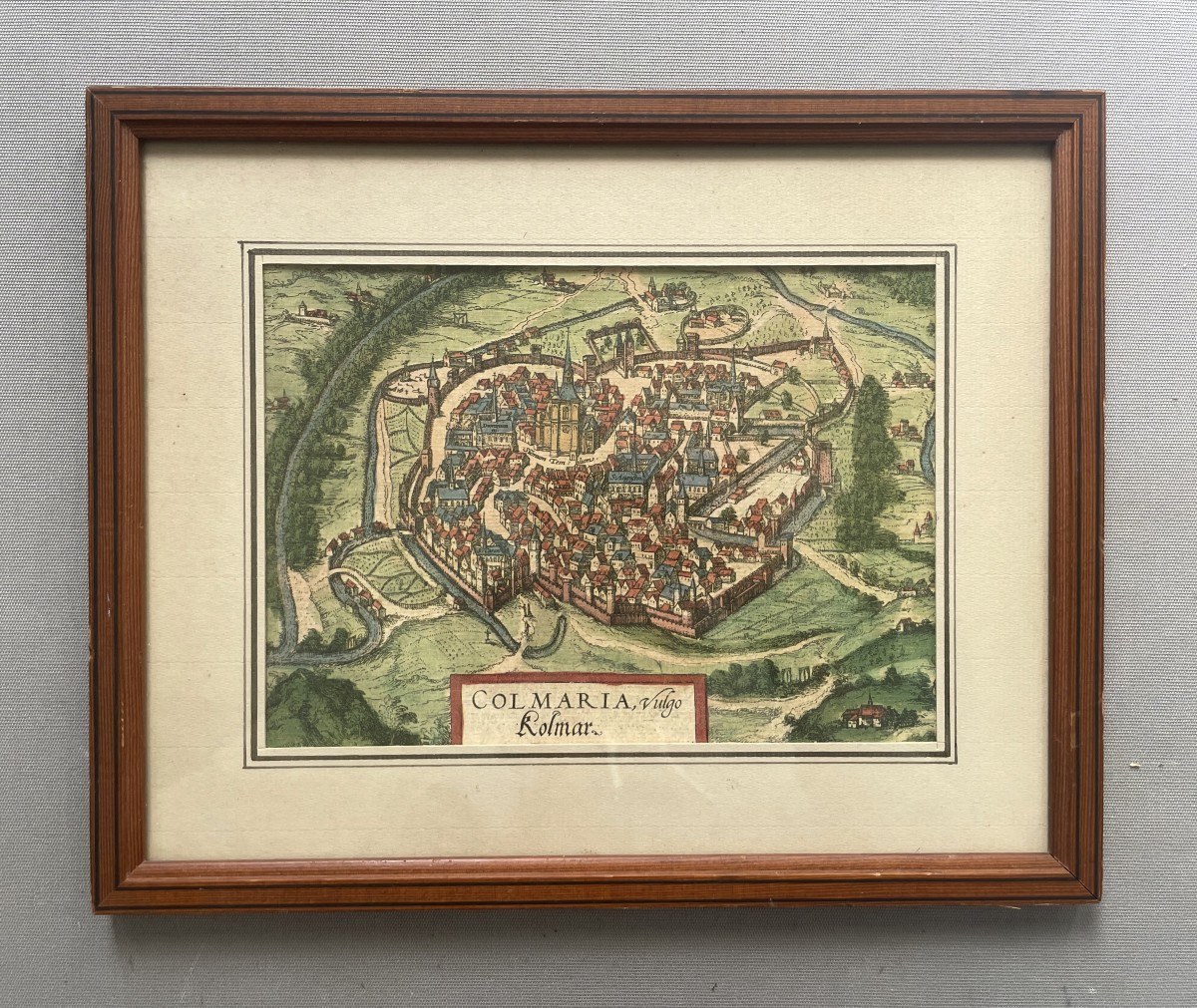 Ancienne carte de la ville de Colmar