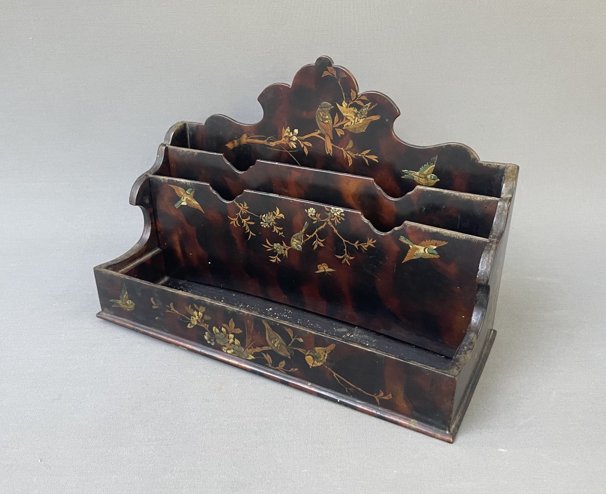 Porte courrier en bois laqué-photo-2