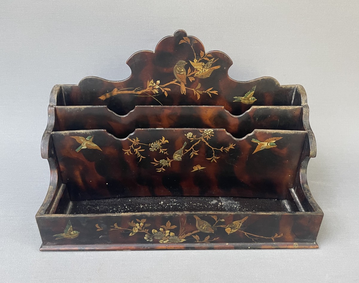 Porte courrier en bois laqué