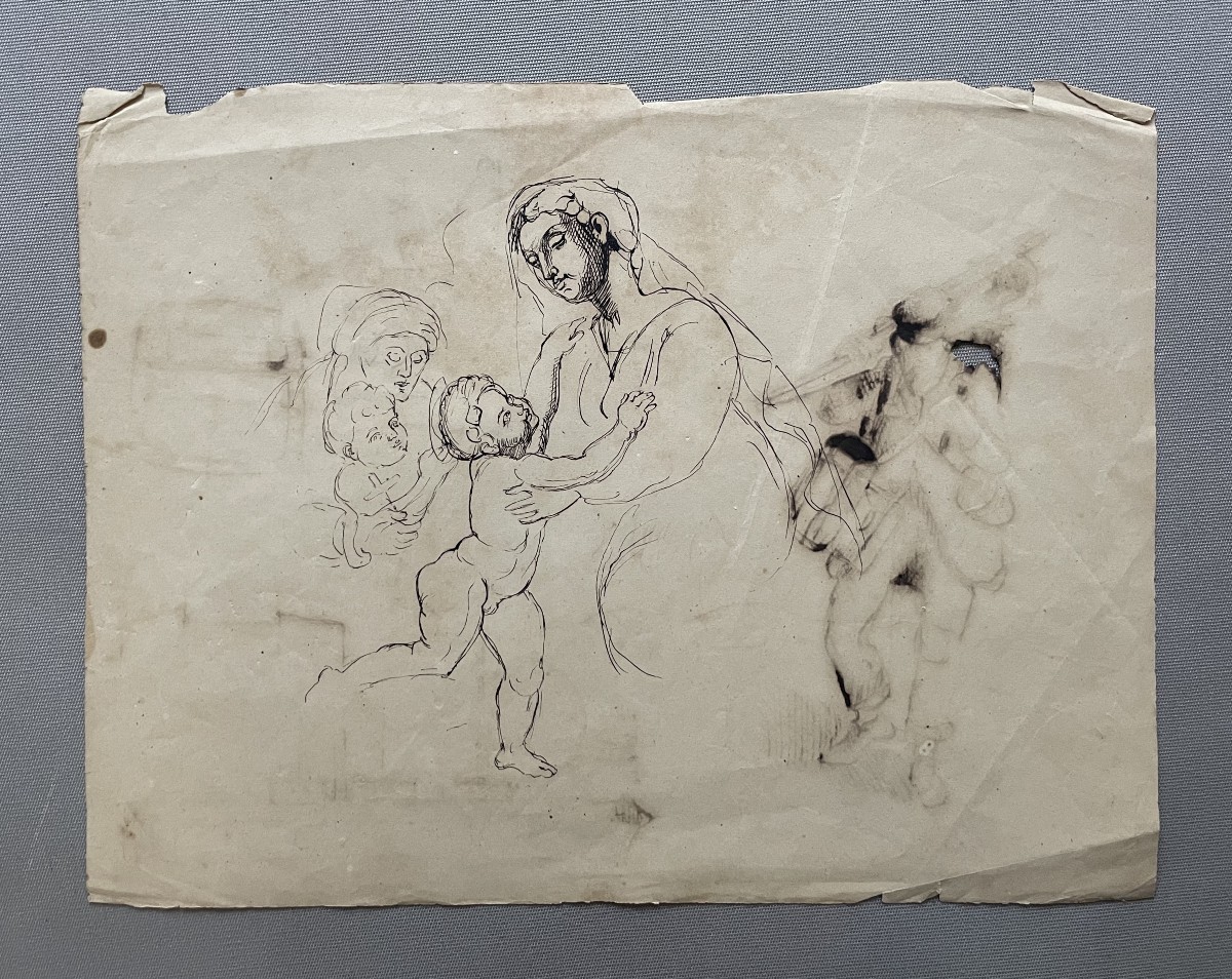 Madonna And Child, Sketch
