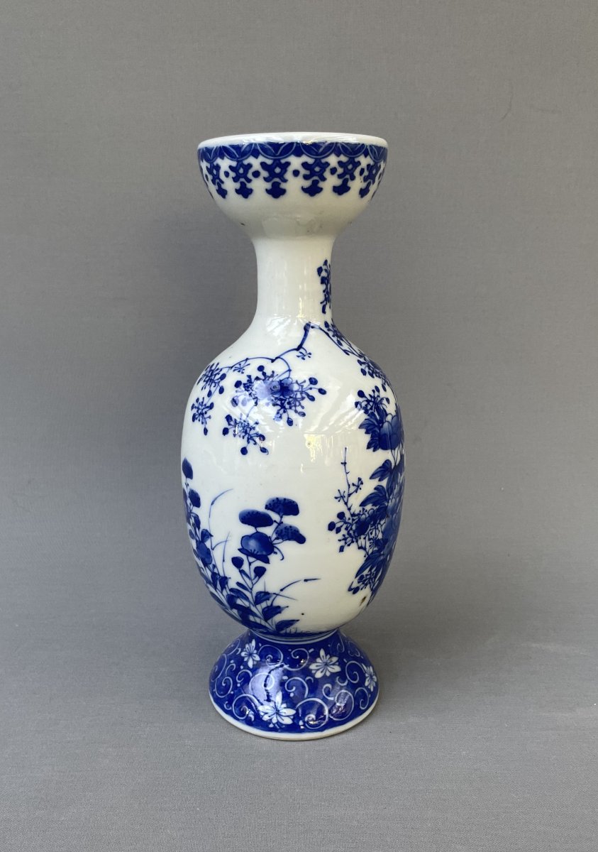 Vase en porcelaine à décor floral, Asie-photo-3