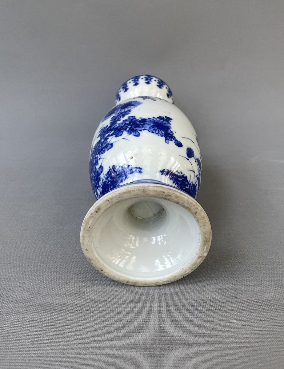 Vase en porcelaine à décor floral, Asie-photo-1