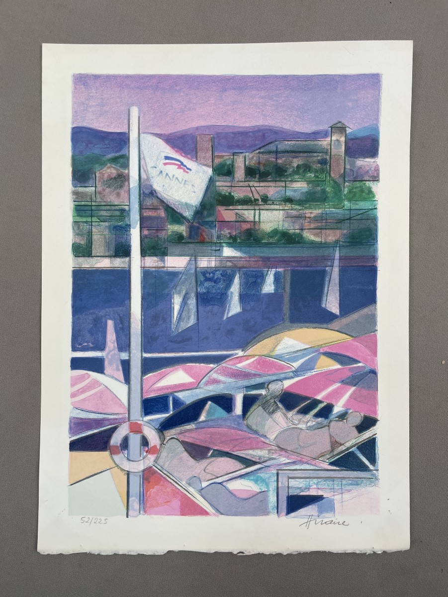 Camille Hilaire, Cannes, lithographie