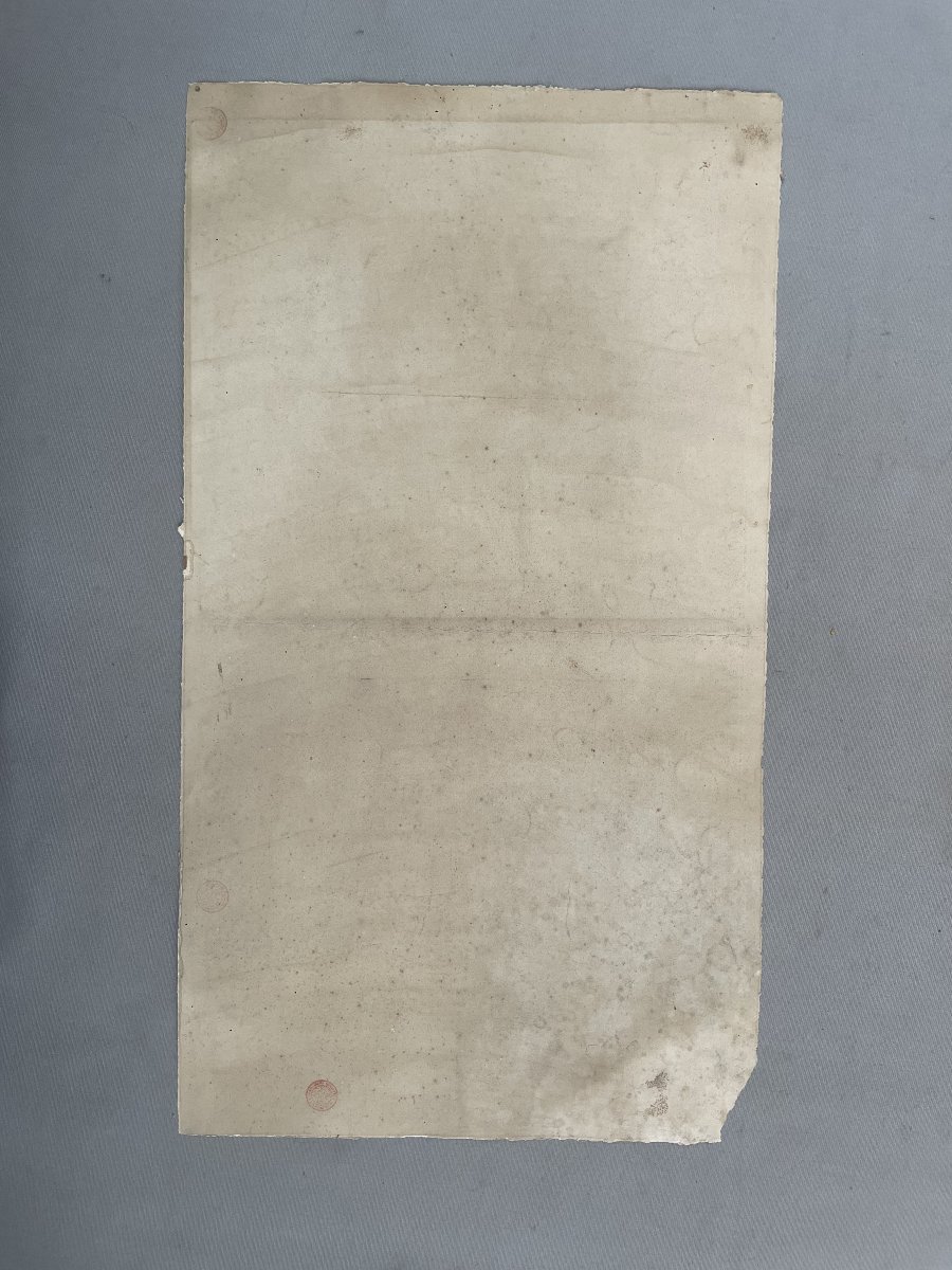 Descent From The Cross, Engraving By Audran After Le Brun-photo-1