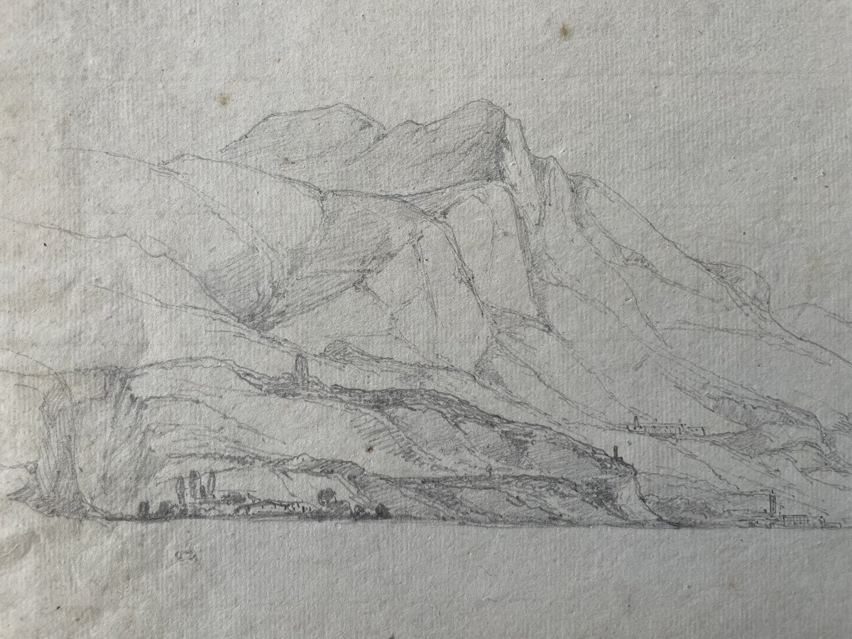 Le Lac de Garde, deux dessins datés 1837-photo-3