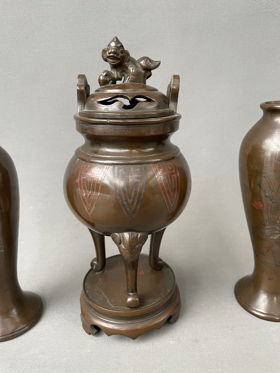 Bronze Mantelpiece, Vietnam, Late 19th Or Early 20th Century-photo-3