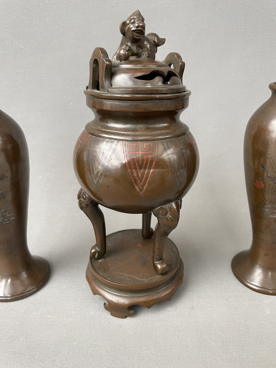 Bronze Mantelpiece, Vietnam, Late 19th Or Early 20th Century-photo-2