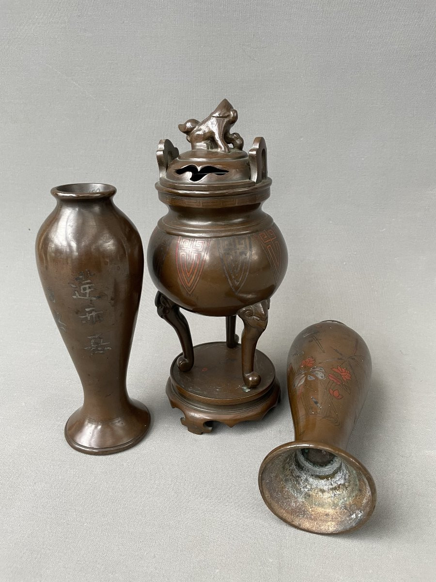 Bronze Mantelpiece, Vietnam, Late 19th Or Early 20th Century-photo-4