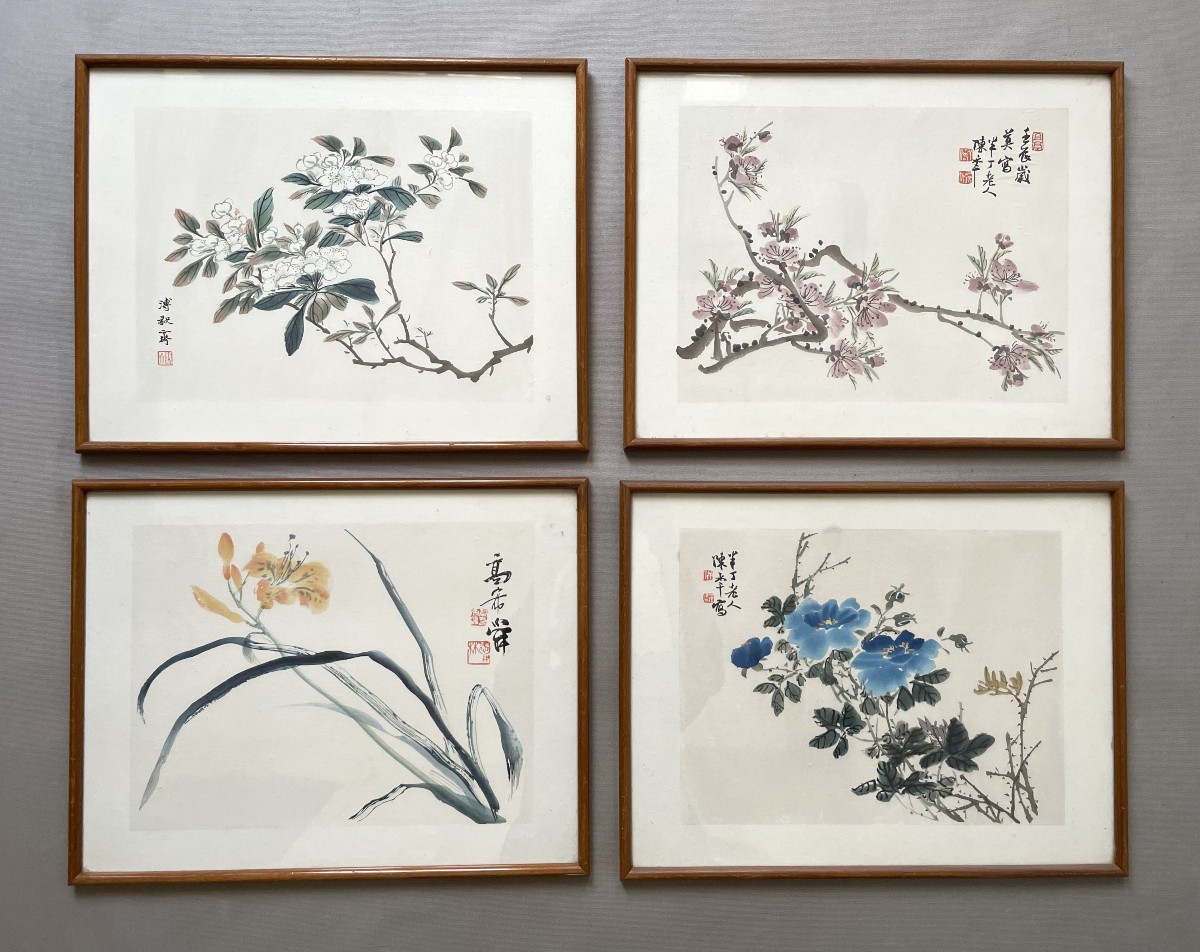 Suite de quatre estampes chinoises