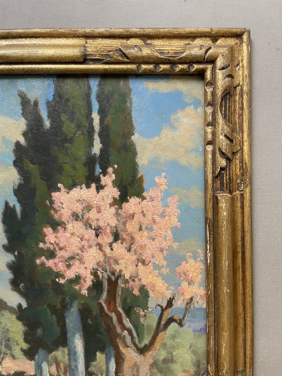 Paysage de Provence, signature à identifier-photo-4