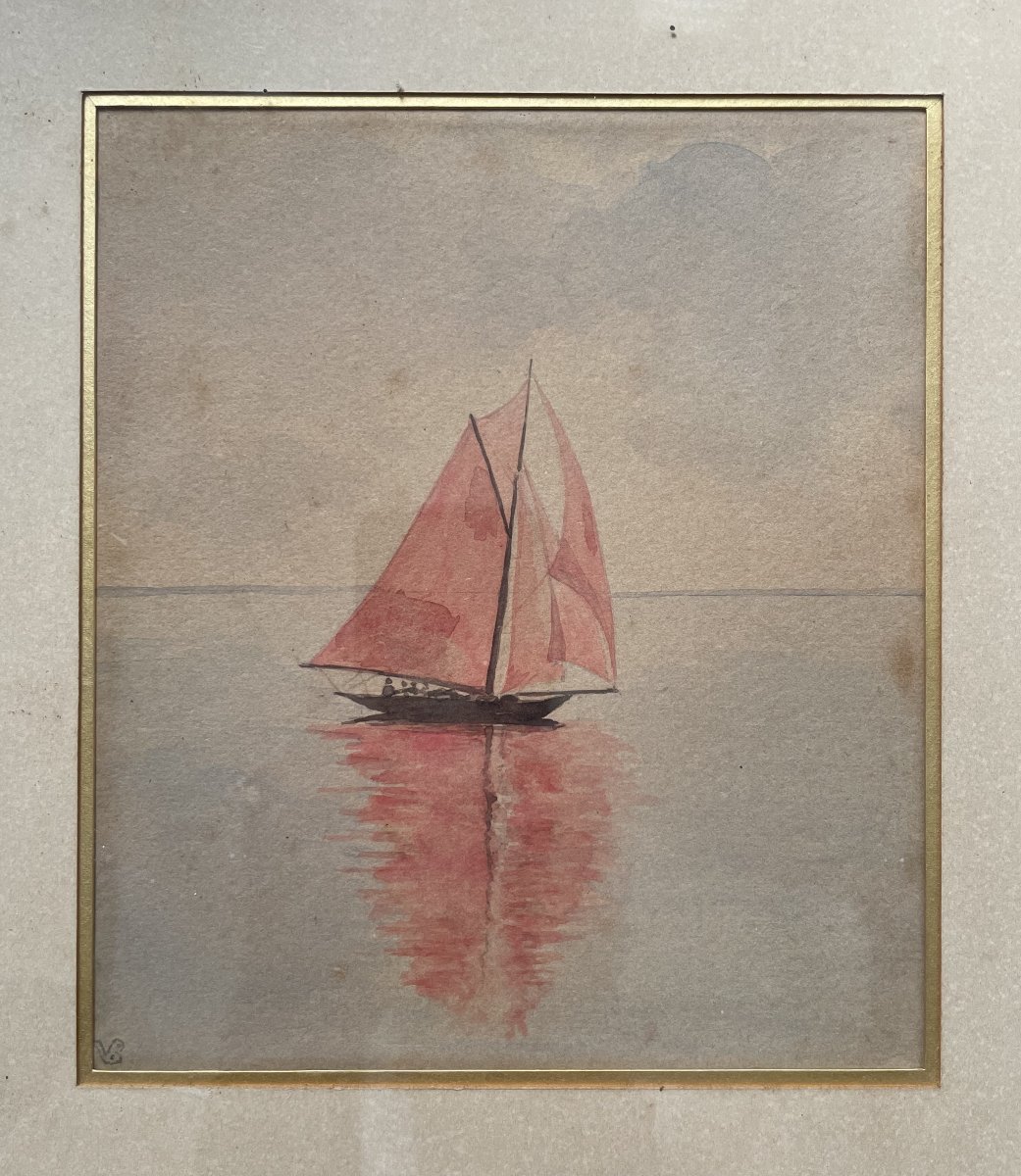 Deux aquarelles dans un même encadrement-photo-2