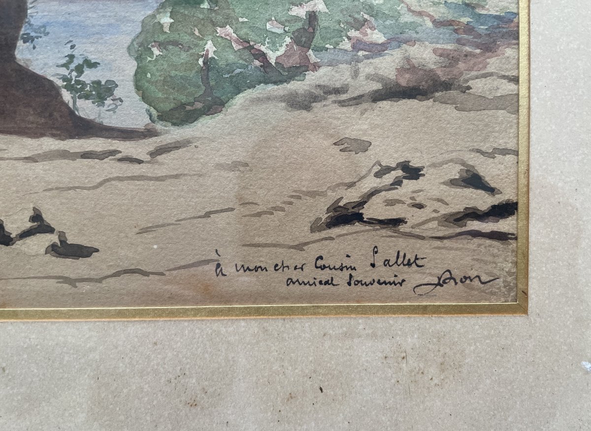 Deux aquarelles dans un même encadrement-photo-4