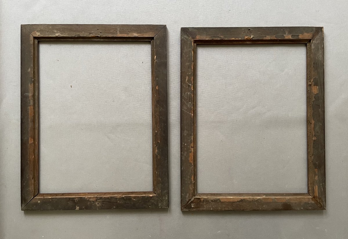 Pair Of Pitchpin Frames - 42 X 33 Cm-photo-3
