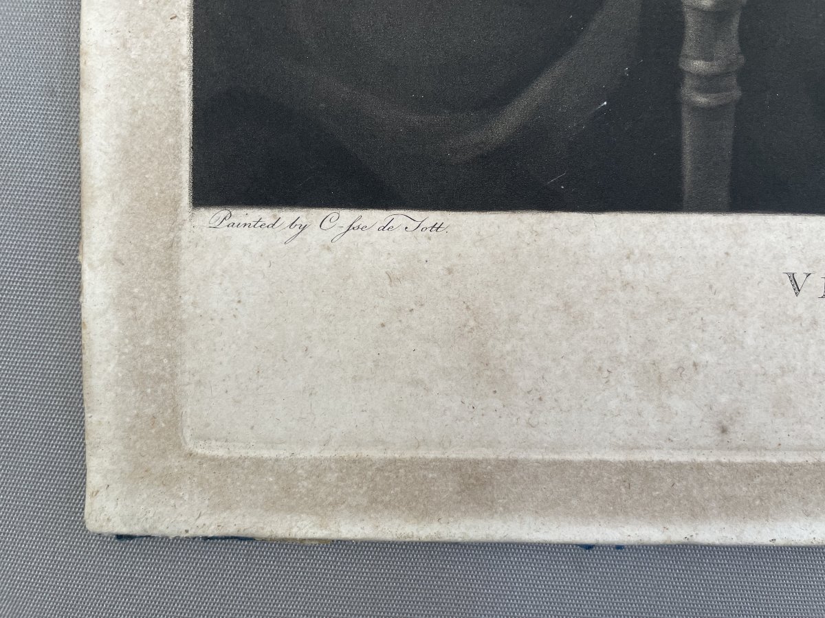 Portrait Of The Vicomte De Marin, Engraving By John Young-photo-3