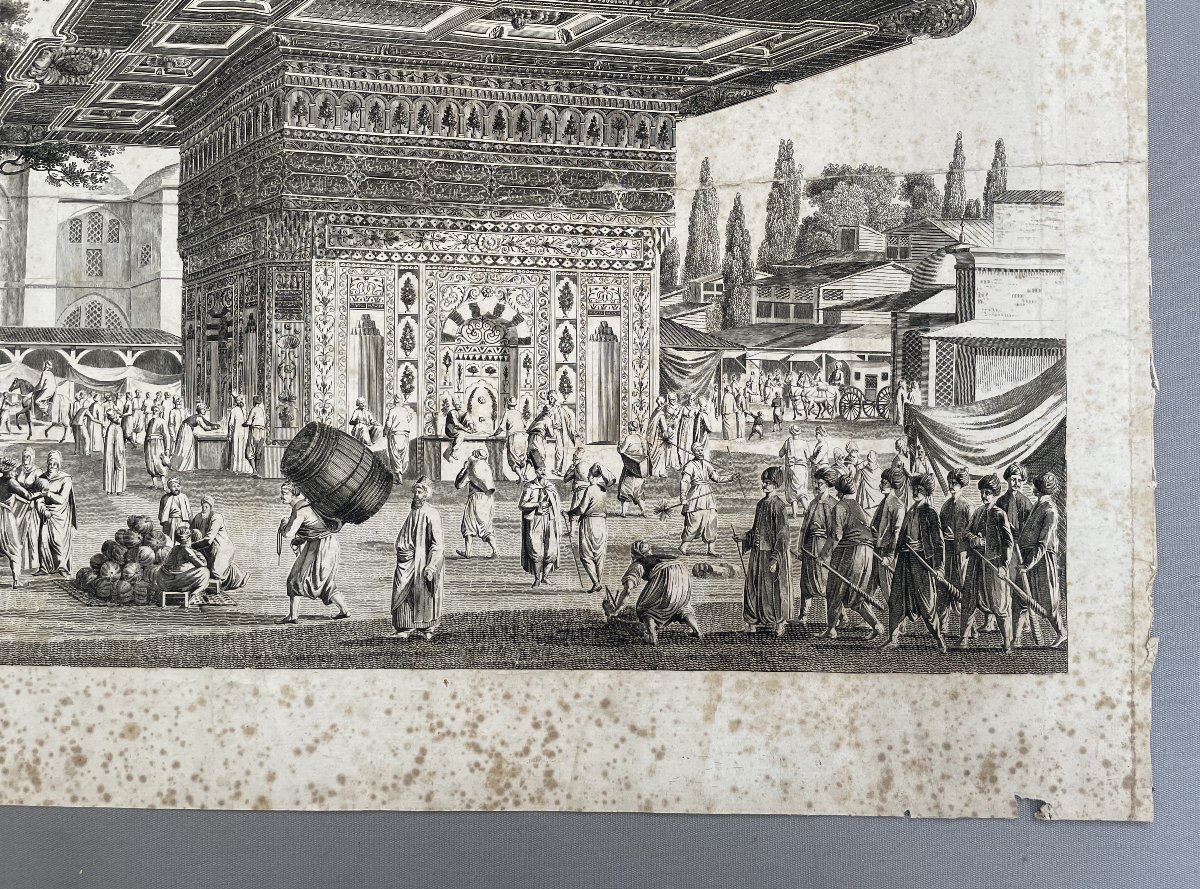 View Of The Top-hané Square And Fountain, Engraving After Antoine Ignace Melling-photo-4