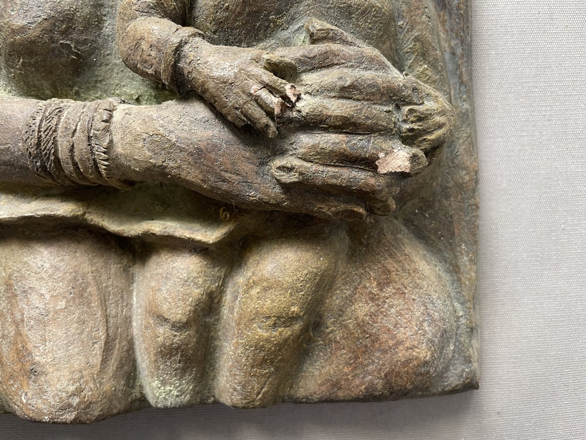 African Women And Children, Terracotta High Relief-photo-1