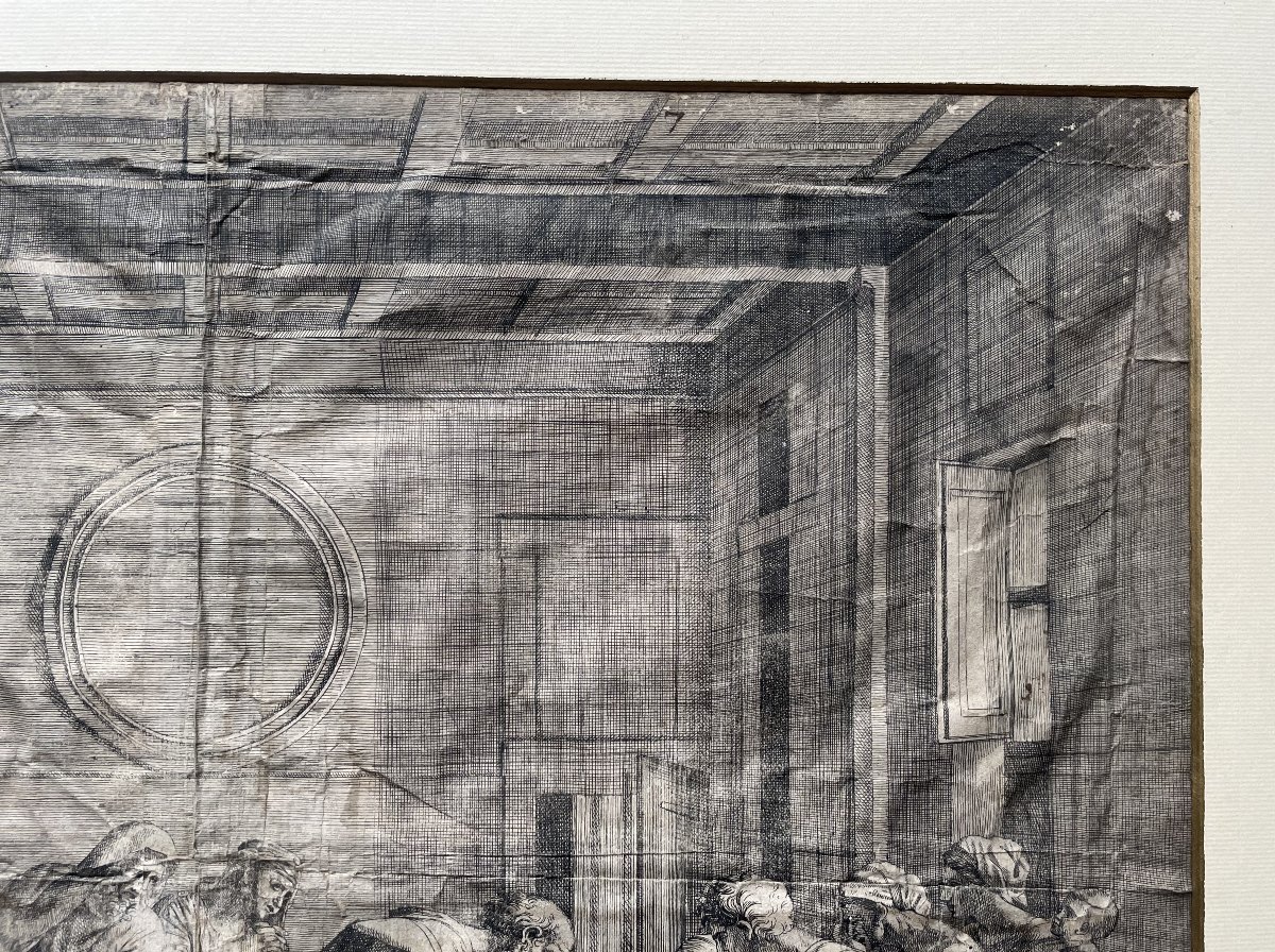 Extrême onction - Jean Dughet, d'après Nicolas Poussin-photo-1