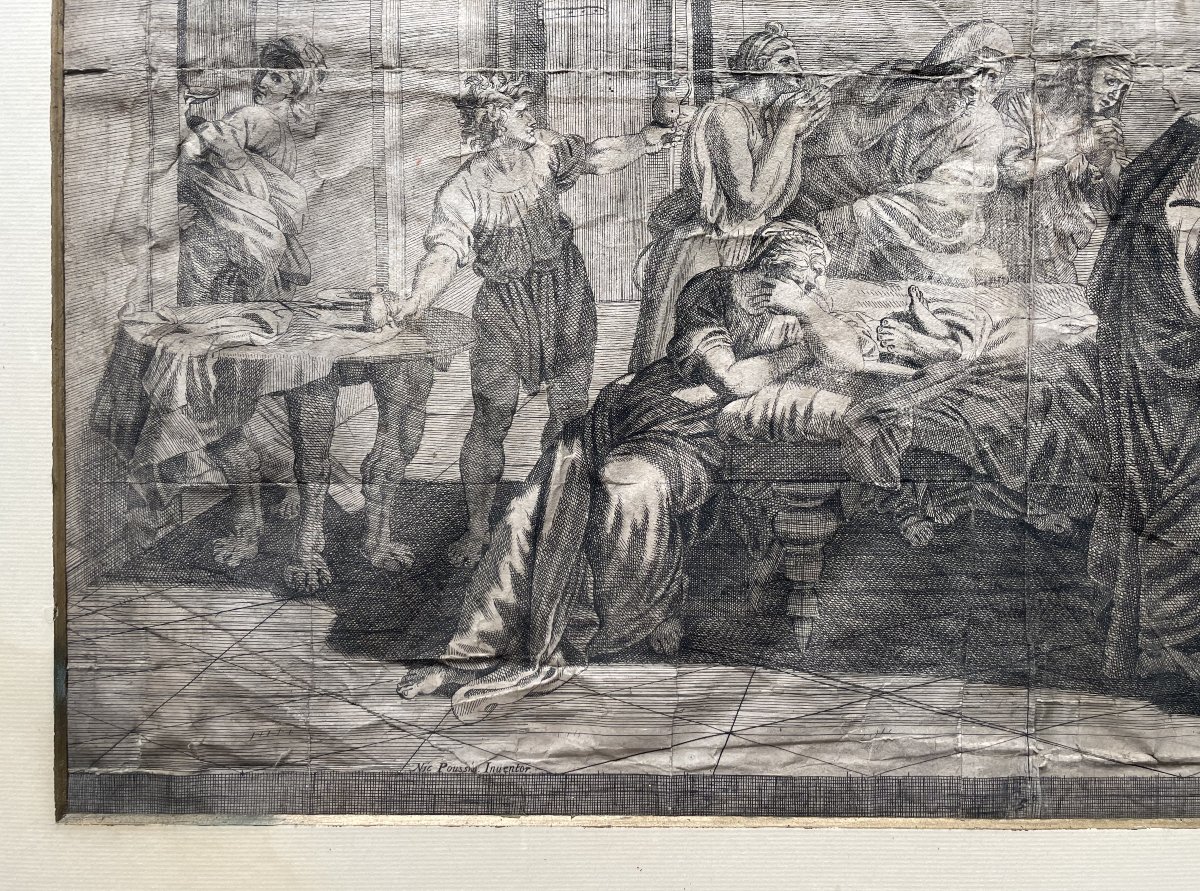 Extrême onction - Jean Dughet, d'après Nicolas Poussin-photo-3