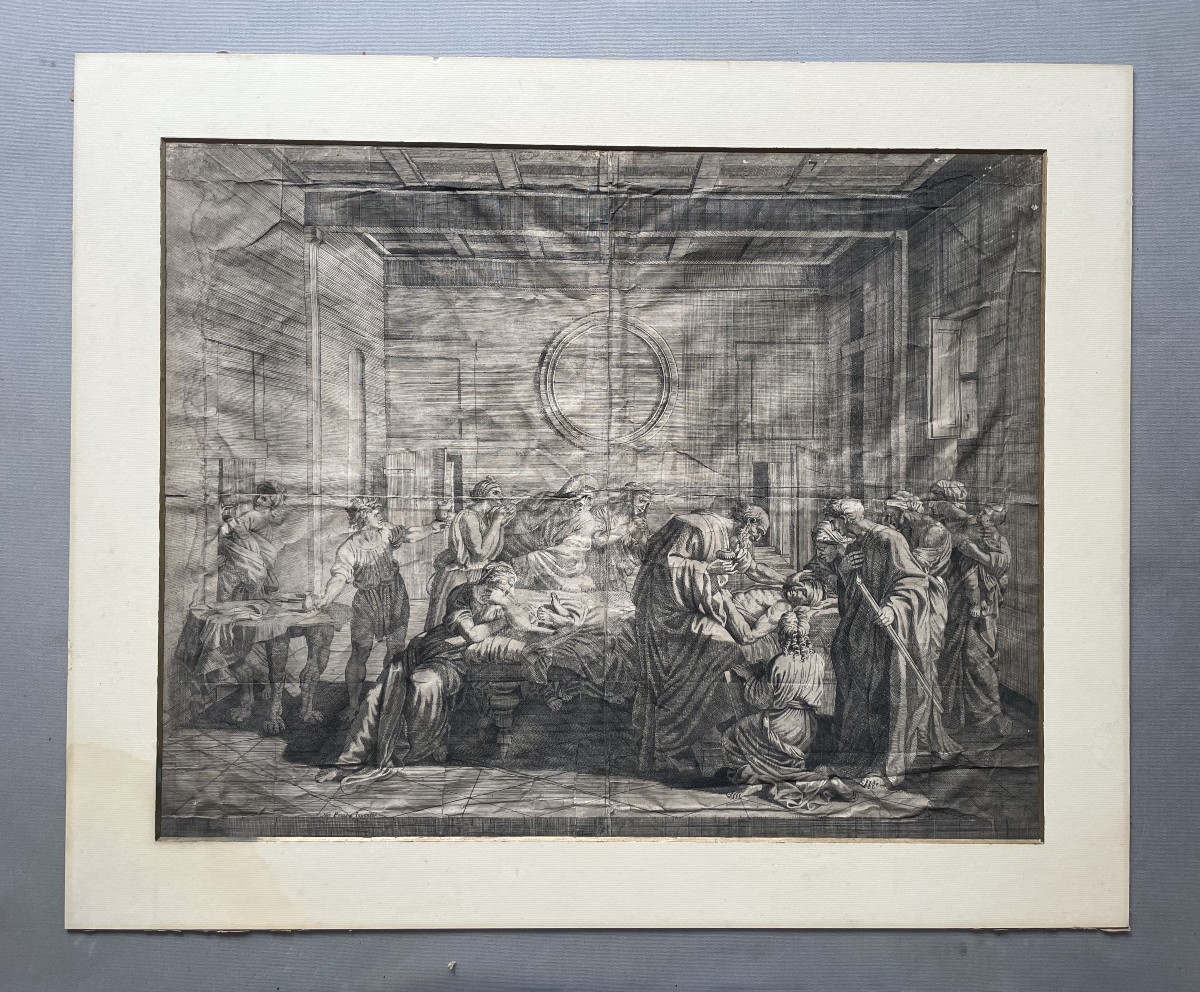Extrême onction - Jean Dughet, d'après Nicolas Poussin