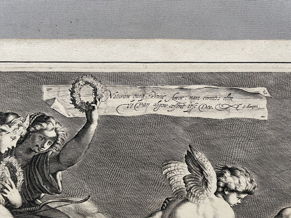 Jacob Matham, Eros triomphant de Pan-photo-2