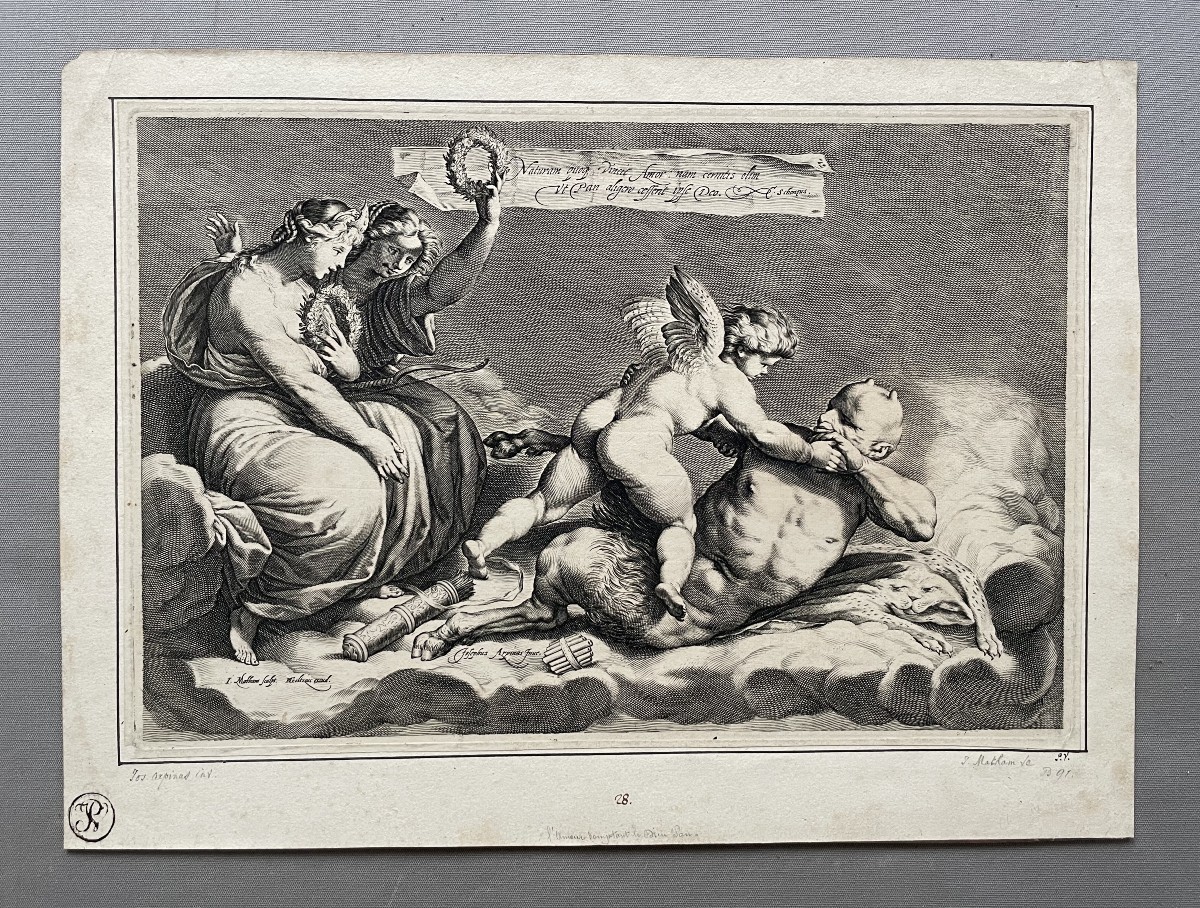 Jacob Matham, Eros triomphant de Pan