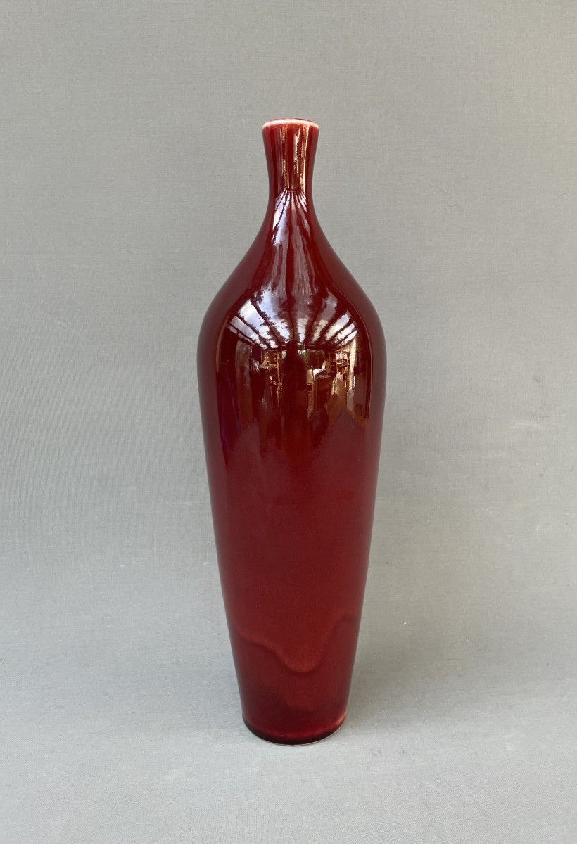 Vase sang de boeuf, Chine, XXe