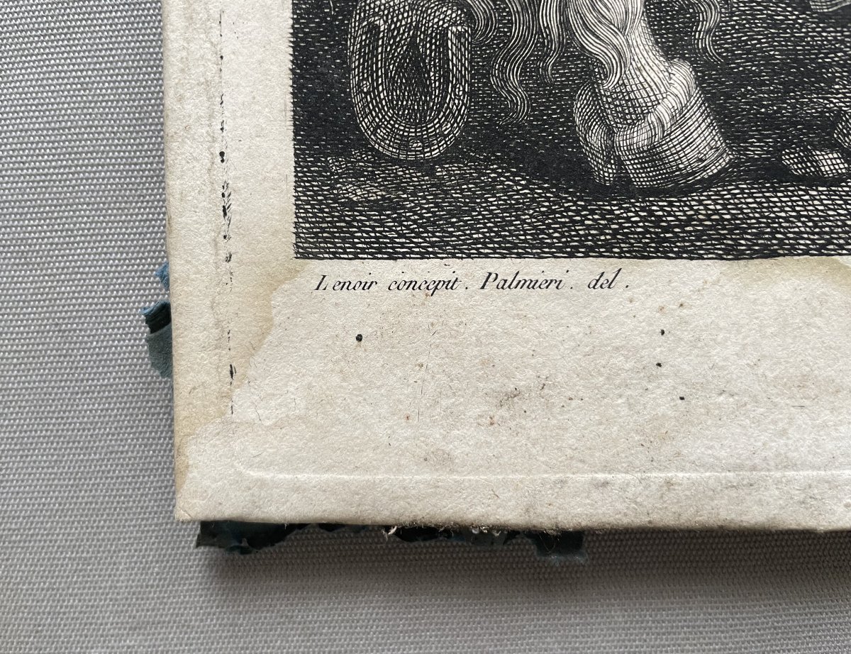 The Death Of Turenne, 18th Century Engraving-photo-2