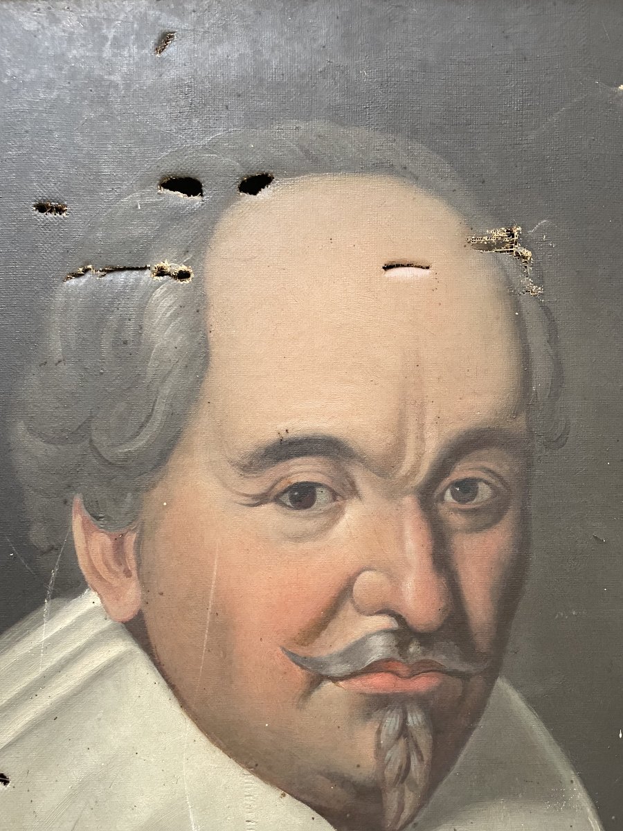 Portrait Of A Religious, Oil On Canvas, Early 19th Century-photo-2