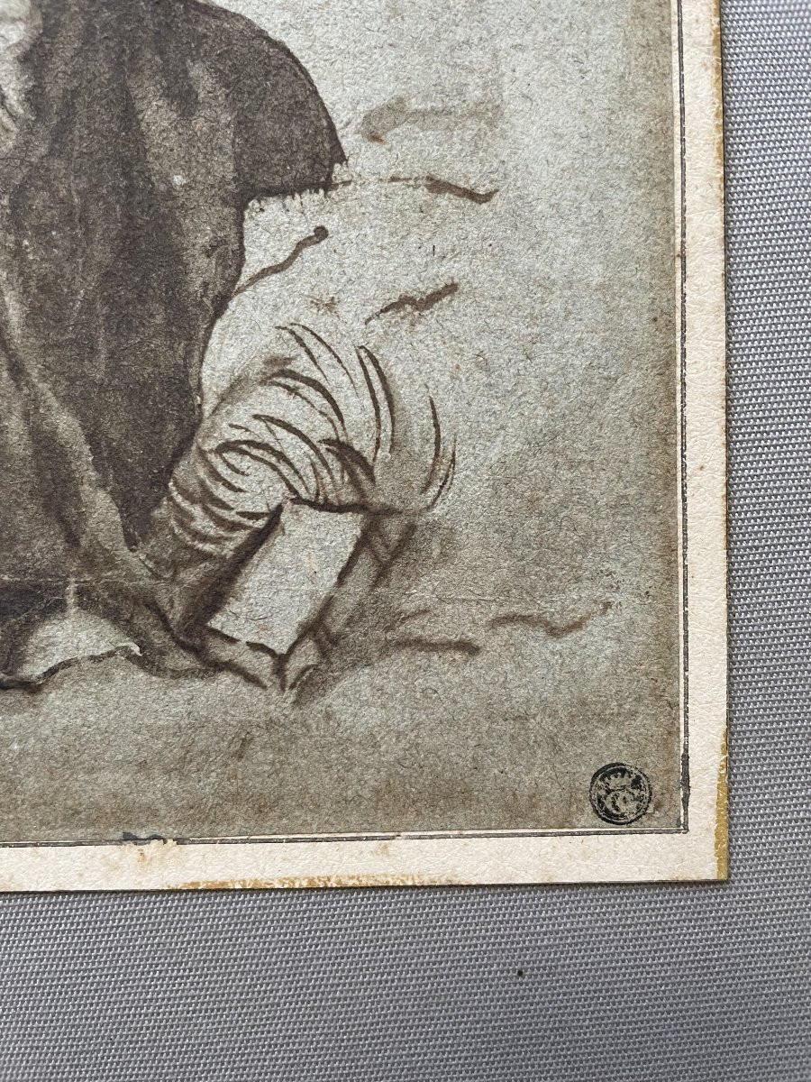 Brown Ink Wash, 17th Century-photo-4
