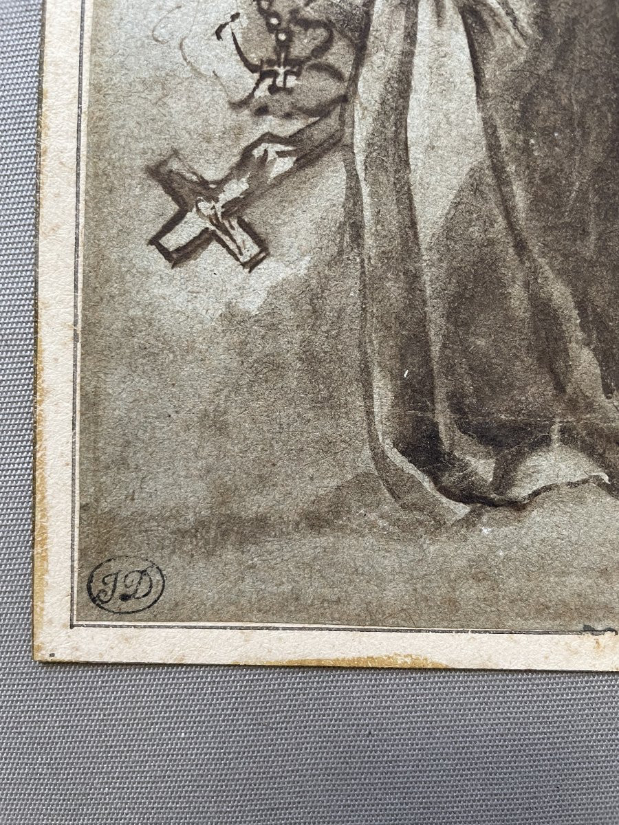 Brown Ink Wash, 17th Century-photo-1