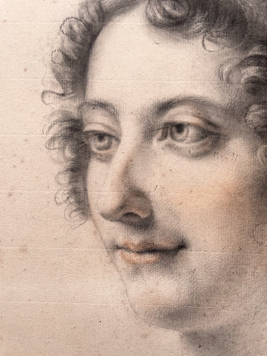 Portrait Of A Woman, Early 19th Century Drawing-photo-3