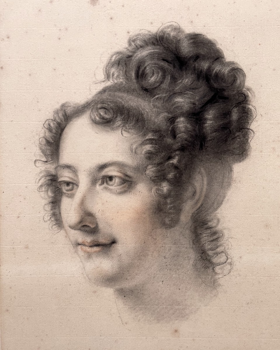 Portrait Of A Woman, Early 19th Century Drawing