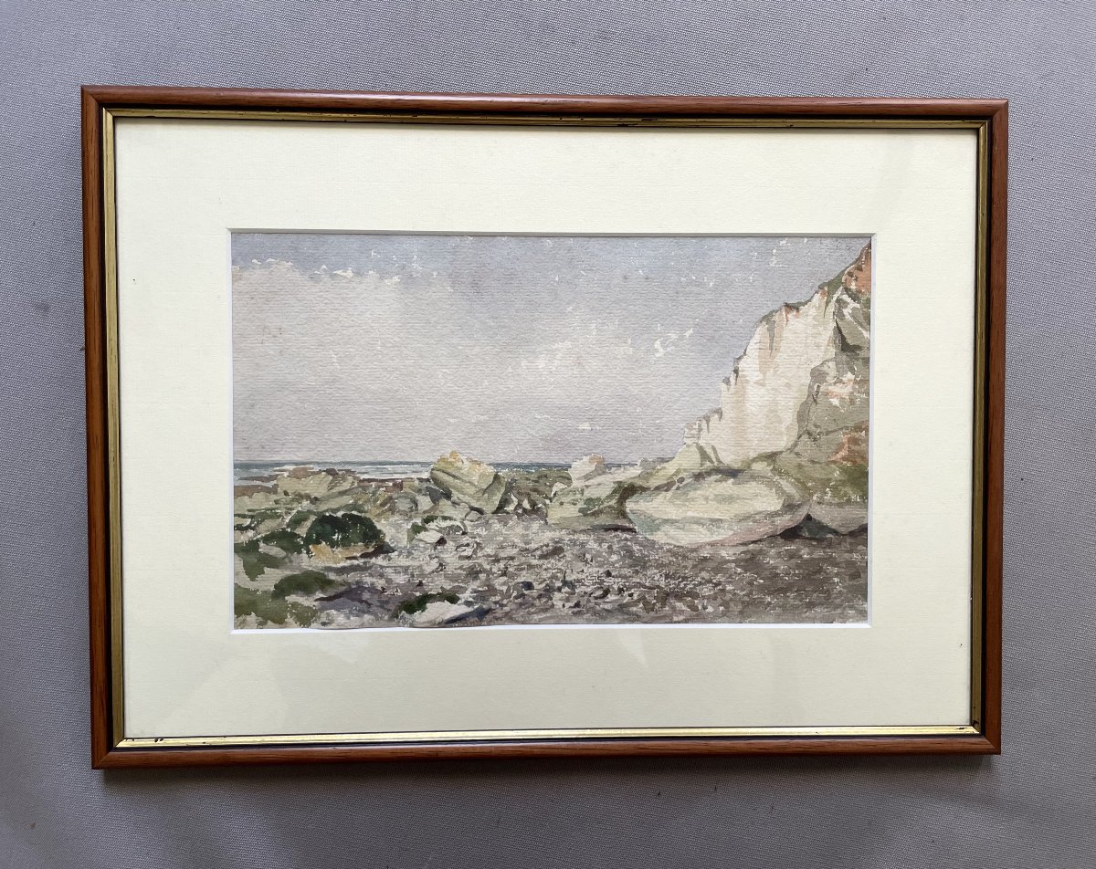 Etigues, Normandy, Watercolor, Early 20th Century-photo-2