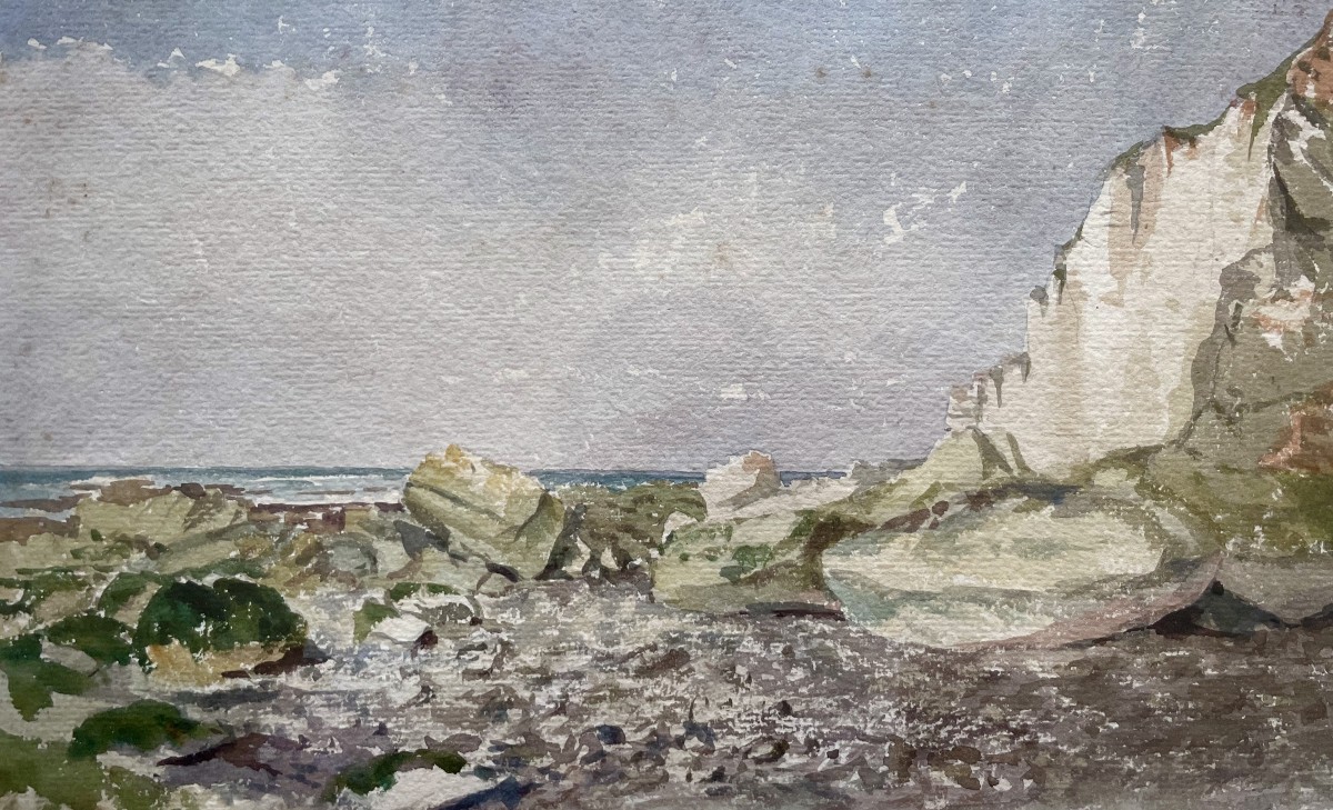 Etigues, Normandy, Watercolor, Early 20th Century