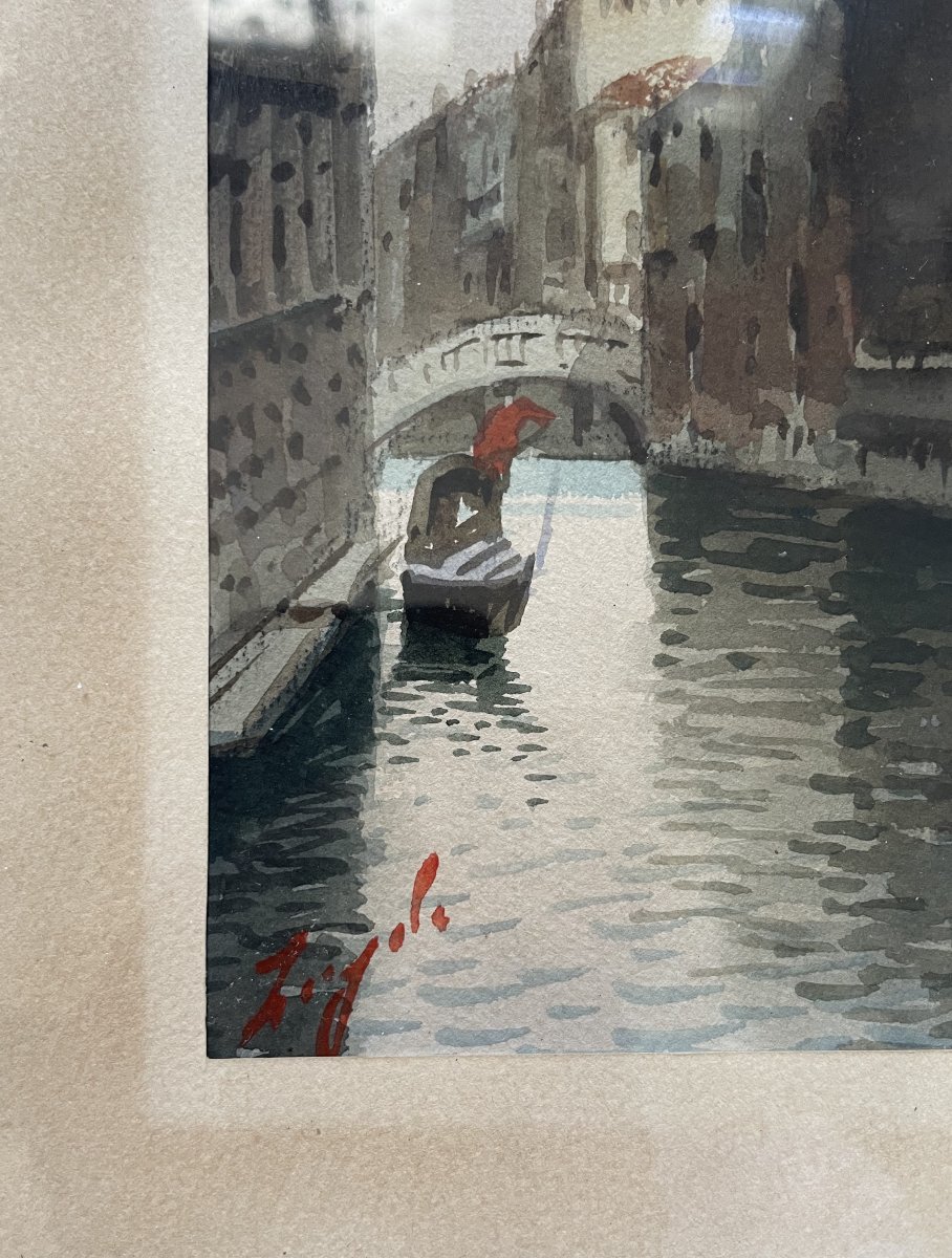 View Of Venice, Watercolor-photo-3
