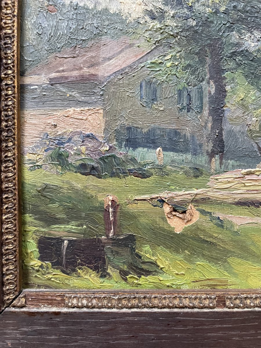 Mont Blanc, Oil On Cardboard-photo-3