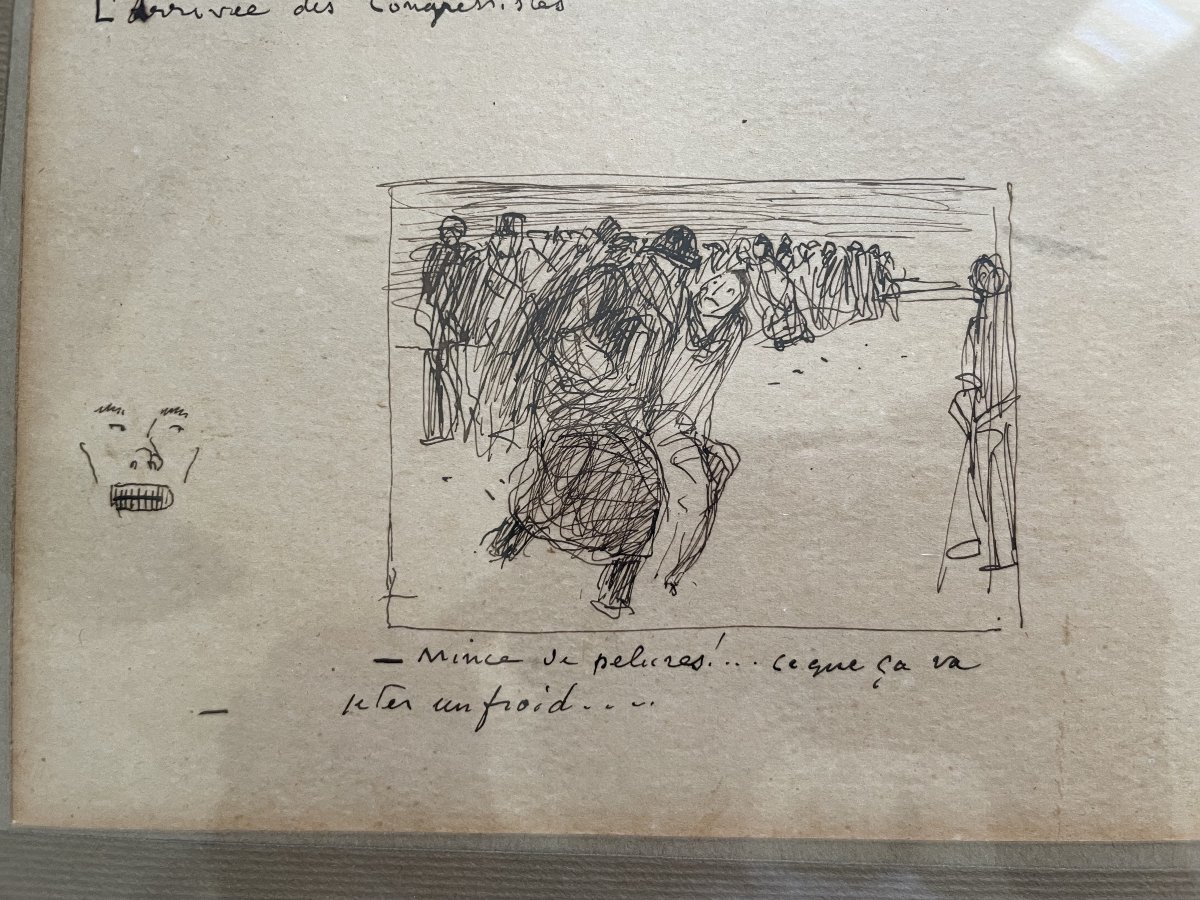 Jean-Louis Forain, A Amiens, l'Arriv&eacute;e des Congressistes-photo-4