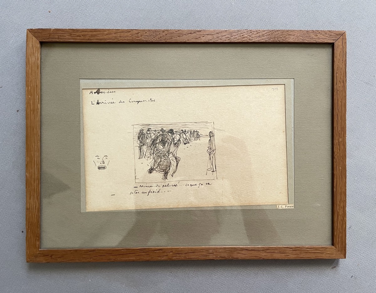 Jean-Louis Forain, A Amiens, l'Arriv&eacute;e des Congressistes