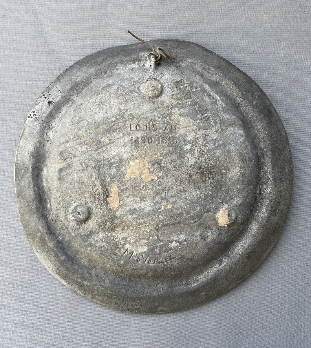 Max Le Verrier, assiette en plomb-photo-3