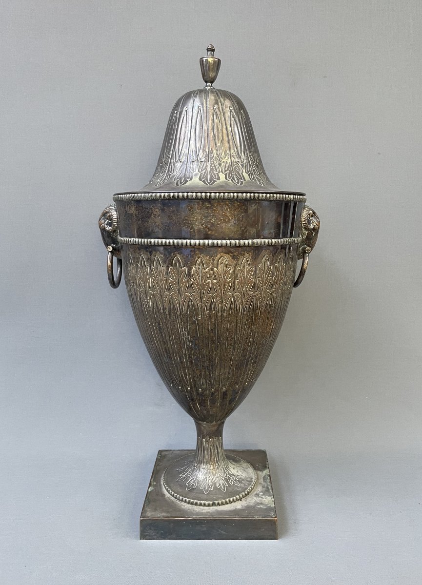 Large Silver-plated Metal Bowl