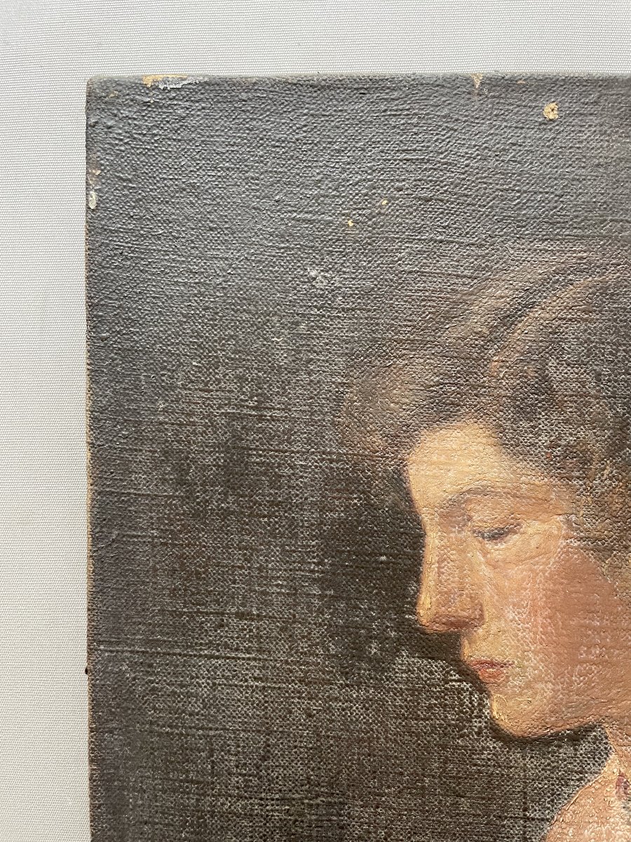 Eugène Forel, Young Woman's Profile-photo-4