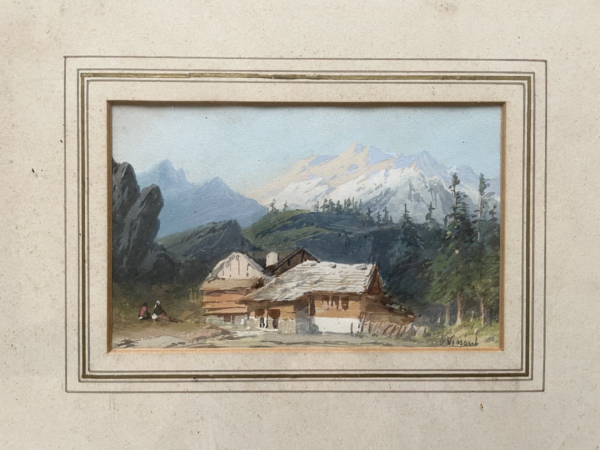 Charles Wissant, paysage de montagne-photo-2