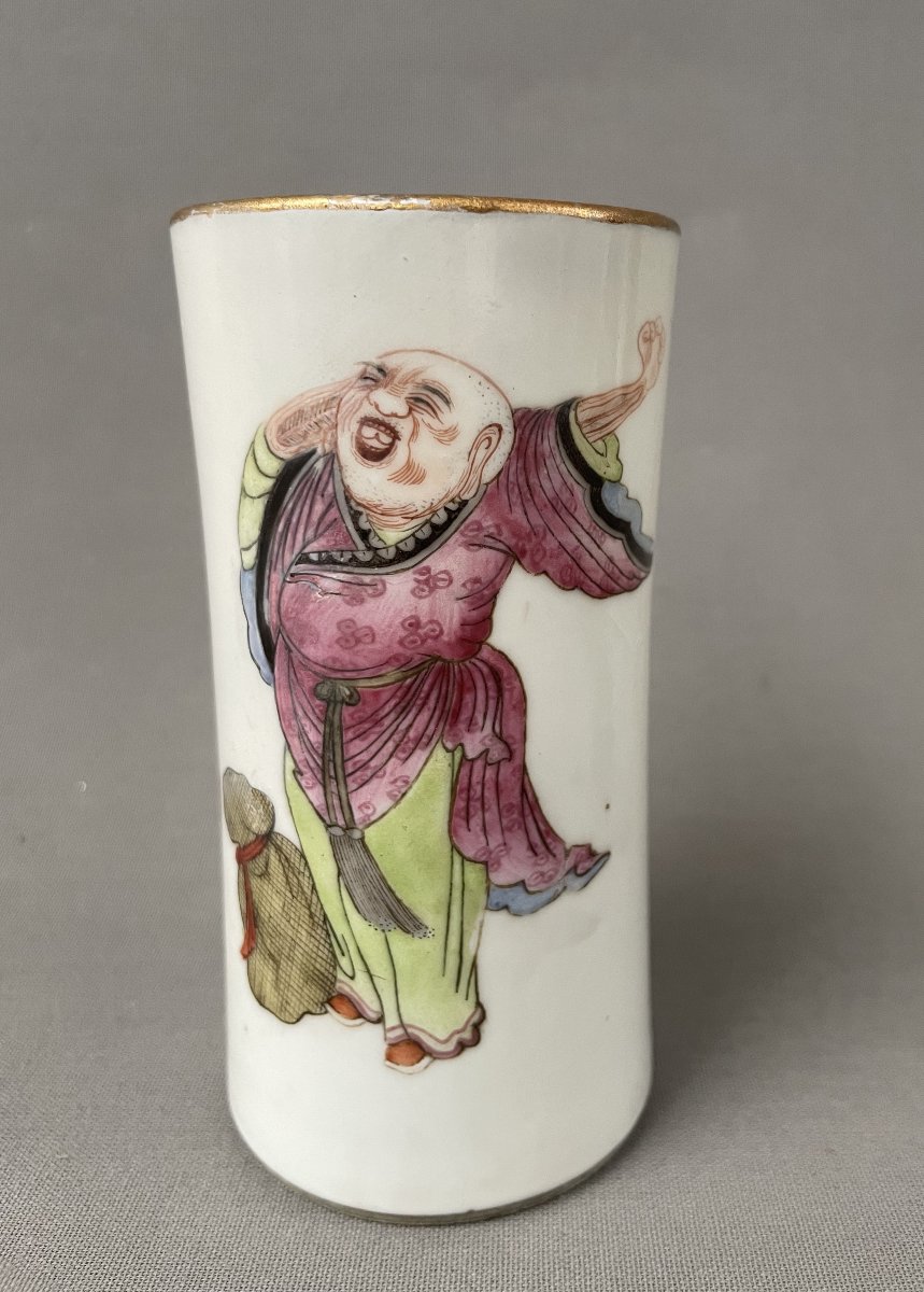 Vase en porcelaine, Chine, XIXe-photo-2