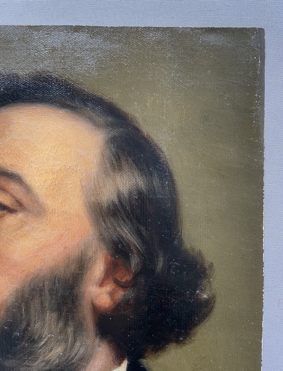 Portrait Of Léon Gambetta? Attributed To J.r Stuart-photo-3