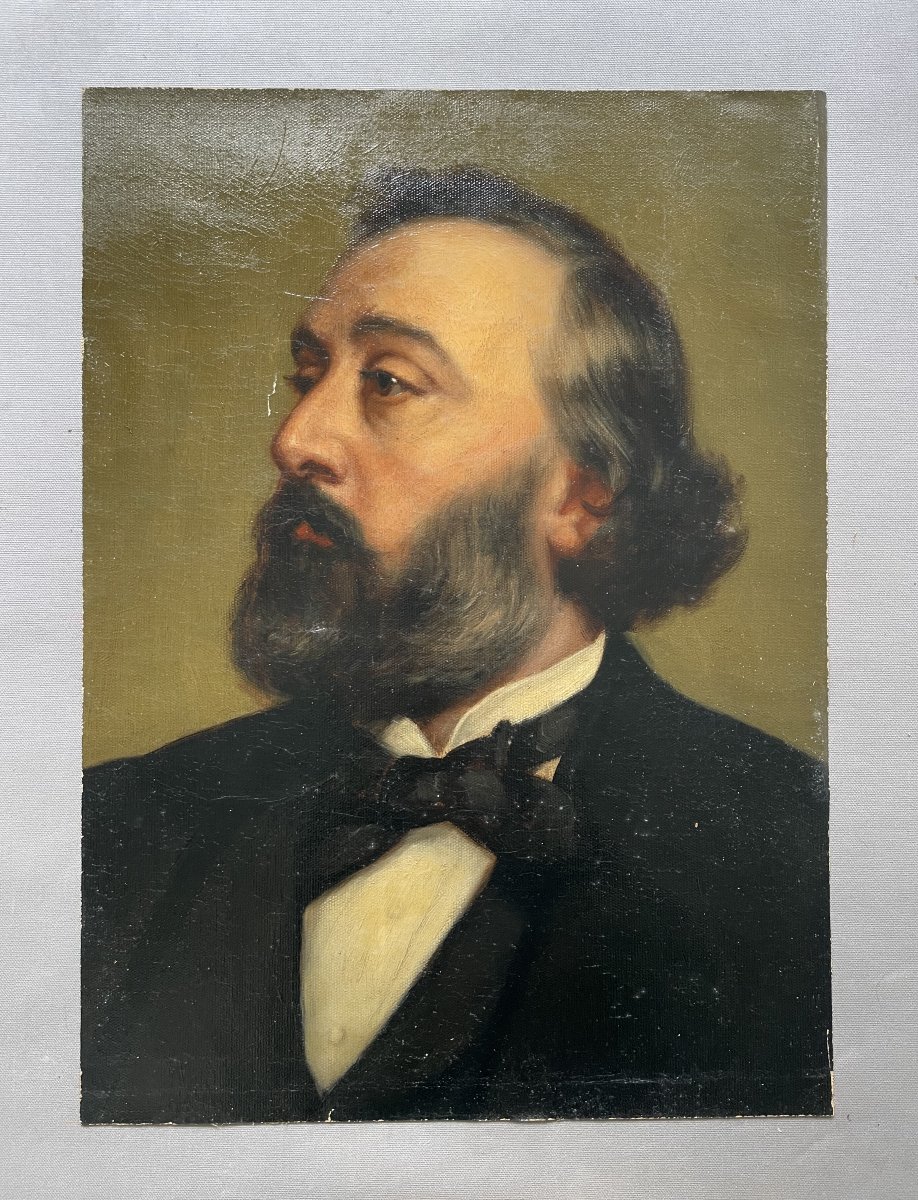 Portrait Of Léon Gambetta? Attributed To J.r Stuart