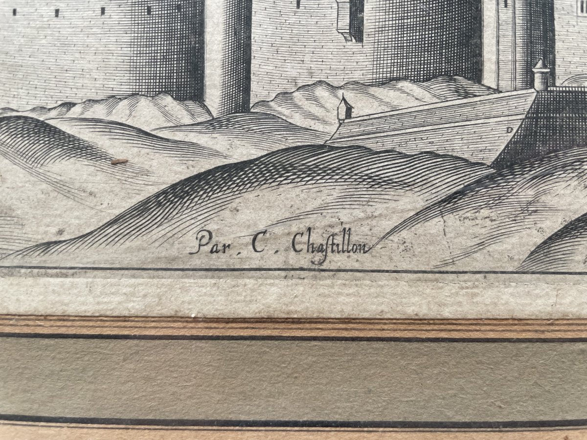 Le Château de Fronsac, gravure par Clause Chastillon-photo-3